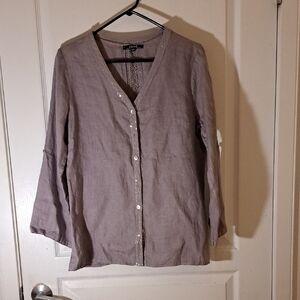 194 - ✨ Boho Luxe Linen | Charlie B Sparkle Detail Button-Up